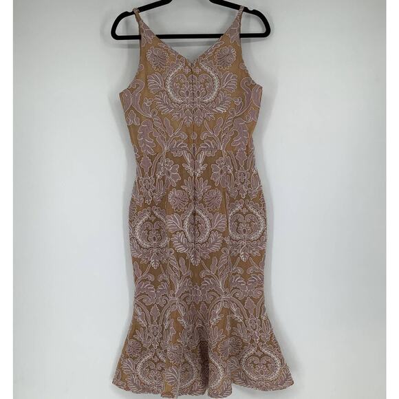 NEW! Dress the Population Size Medium Isabelle Dress Blush Multi G1-7 - Picture 3 of 8